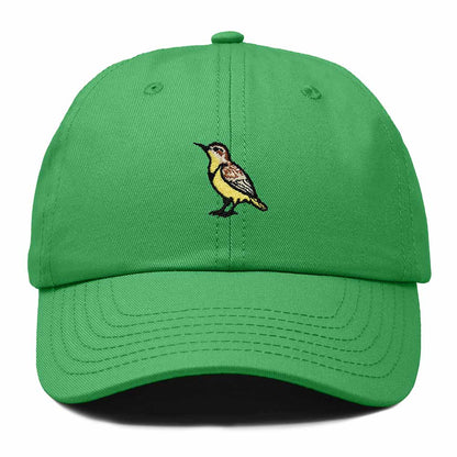 Dalix Western Meadowlark Wyoming Embroidered Bird Cotton Baseball Cap Dad Hat Mens Womens Outdoor Summer
 Embroidered Bird Cotton Baseball Cap Dad Hat Mens Womens Outdoor Summer in Kelly Green