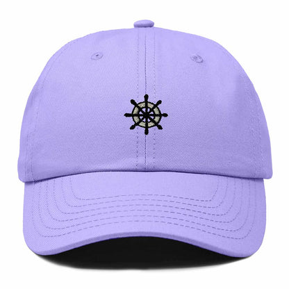 Dalix Ship Wheel Embroidered Dad Hat Adjustable Cotton Twill Baseball Cap Casual for Men in Lavender