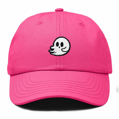 Dalix Whisper Ghost Embroidered Cotton Outdoor Baseball Cap Dad Hat Mens in Hot Pink
