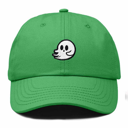 Dalix Whisper Ghost Embroidered Cotton Outdoor Baseball Cap Dad Hat Mens in Kelly Green