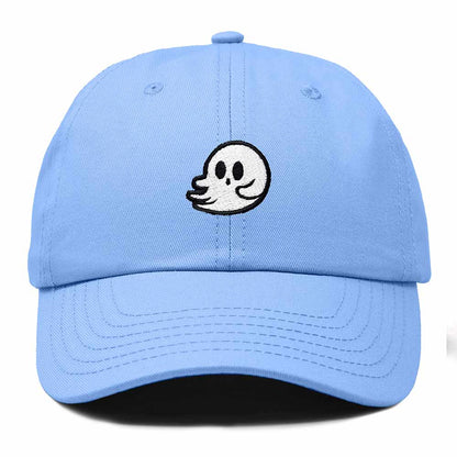 Dalix Whisper Ghost Embroidered Cotton Outdoor Baseball Cap Dad Hat Mens in Light Blue