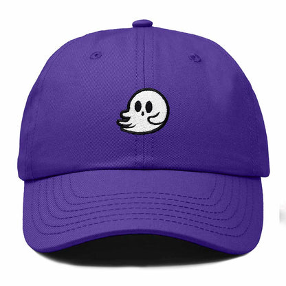 Dalix Whisper Ghost Embroidered Cotton Outdoor Baseball Cap Dad Hat Mens in Purple