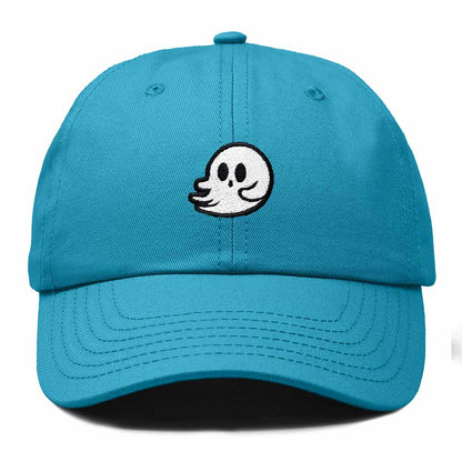 Dalix Whisper Ghost Embroidered Cotton Outdoor Baseball Cap Dad Hat Mens in Teal