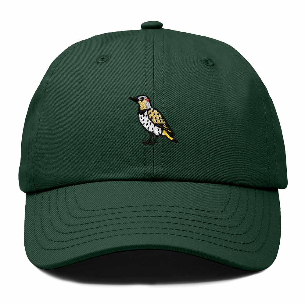 Dalix Yellowhammer Alabama Embroidered Bird Cotton Baseball Cap Dad Hat Mens Womens Outdoor Summer in Dark Green