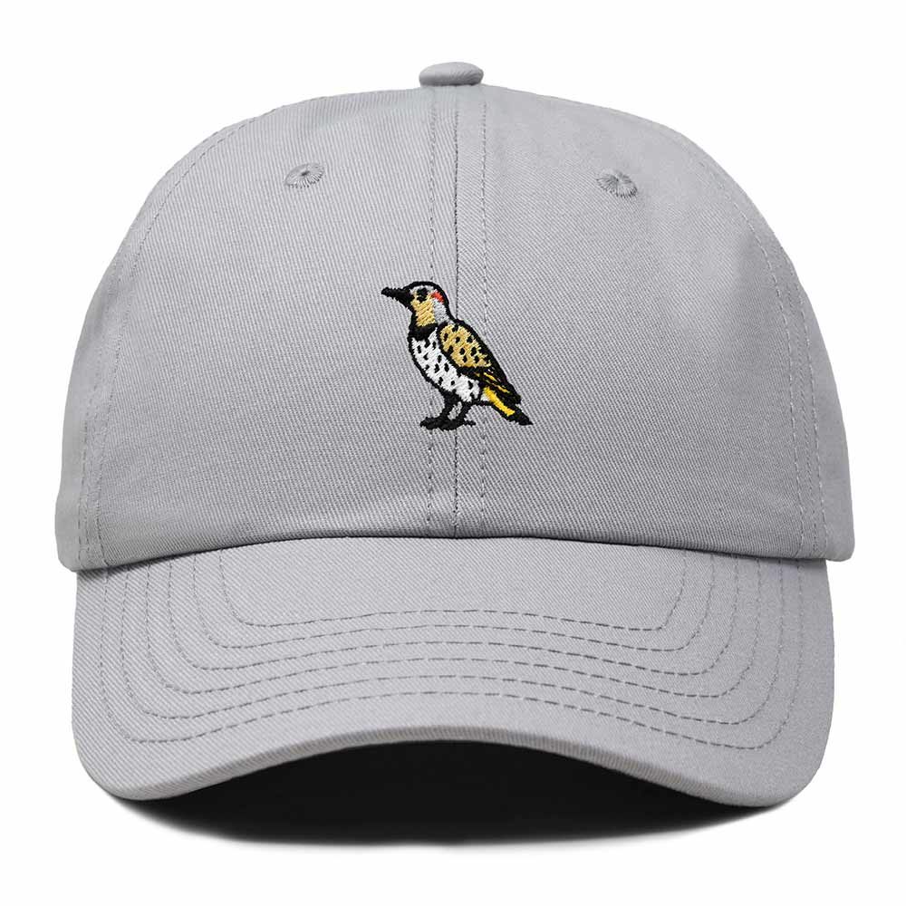 Dalix Yellowhammer Alabama Embroidered Bird Cotton Baseball Cap Dad Hat Mens Womens Outdoor Summer in Gray