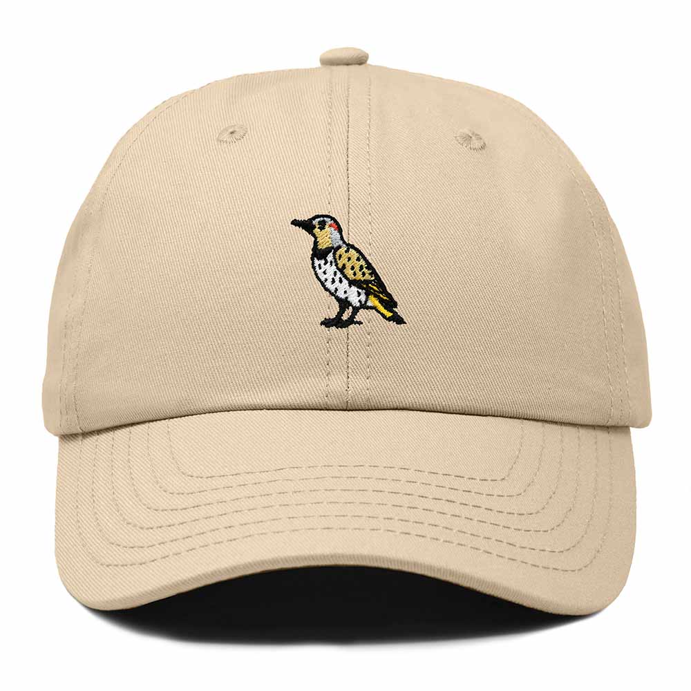 Dalix Yellowhammer Alabama Embroidered Bird Cotton Baseball Cap Dad Hat Mens Womens Outdoor Summer in Khaki