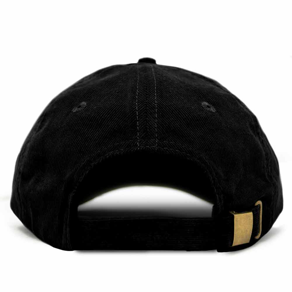 Dalix Ghost Corduroy Cotton Baseball Cap Adjustable Hat Mens in Black