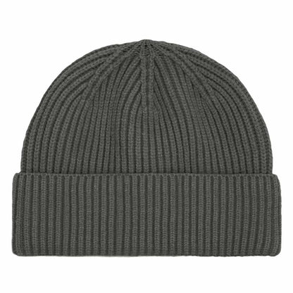 Dalix Embroidered Beanie Hat Knit Cap Cold Weather Womens in Asphalt Gray