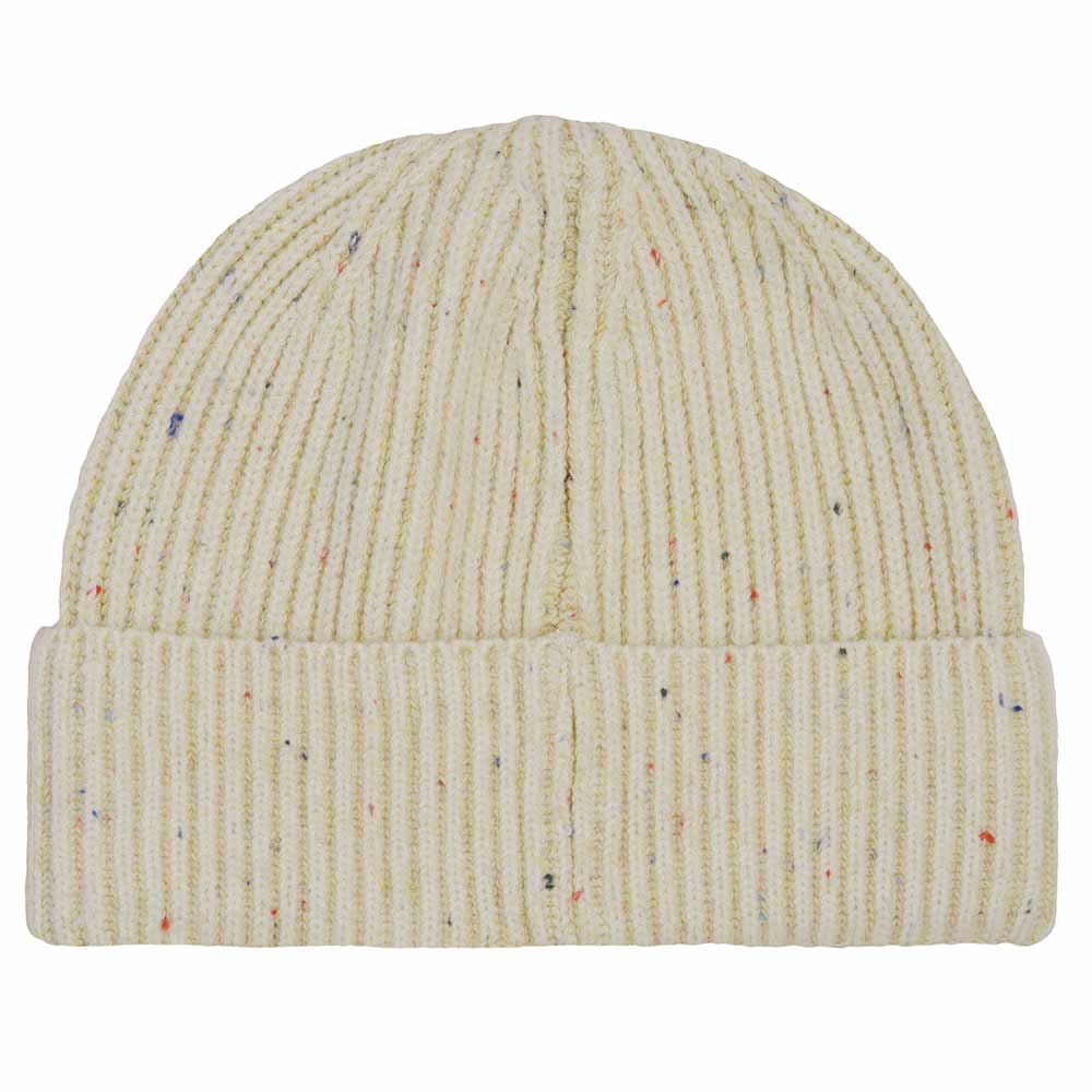 Dalix Embroidered Beanie Hat Knit Cap Cold Weather Womens in Beige