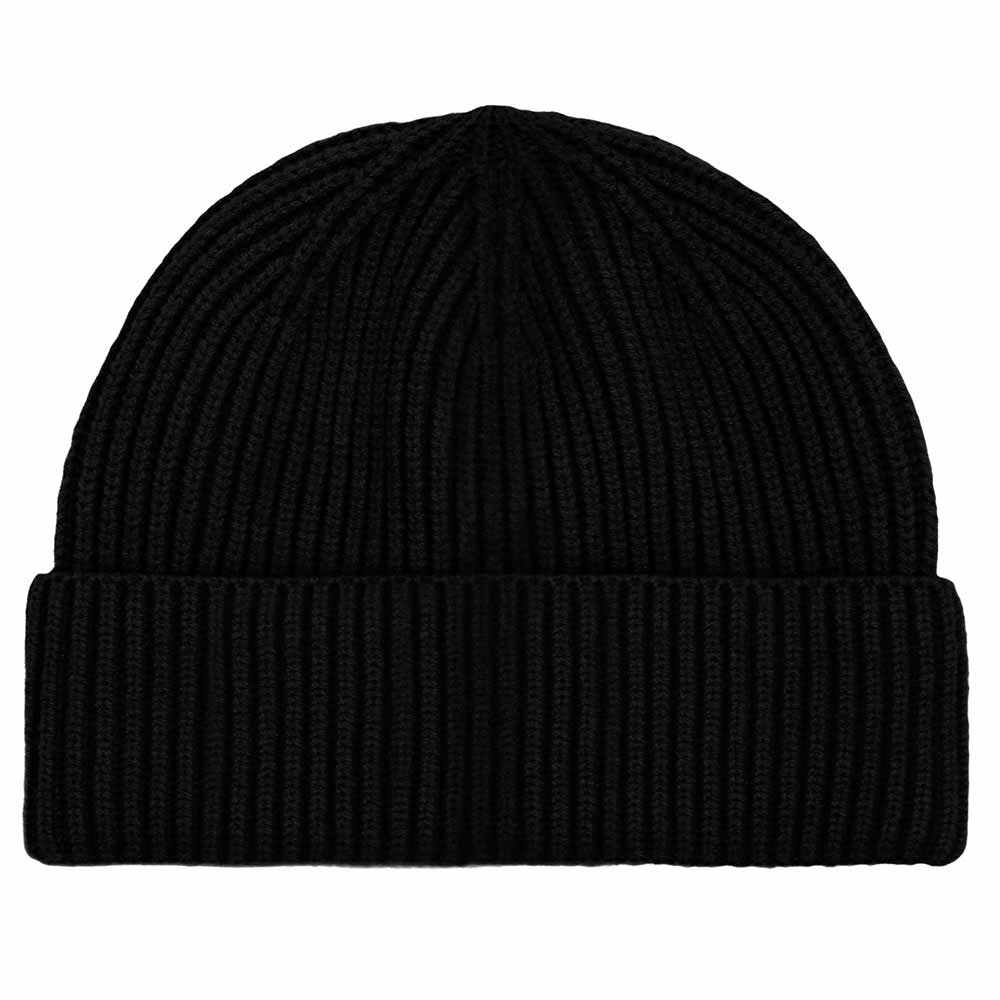 Dalix Embroidered Beanie Hat Knit Cap Cold Weather Womens in Black