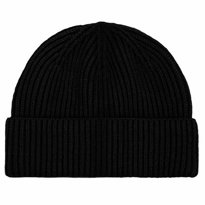 Dalix Embroidered Beanie Hat Knit Cap Cold Weather Womens in Black
