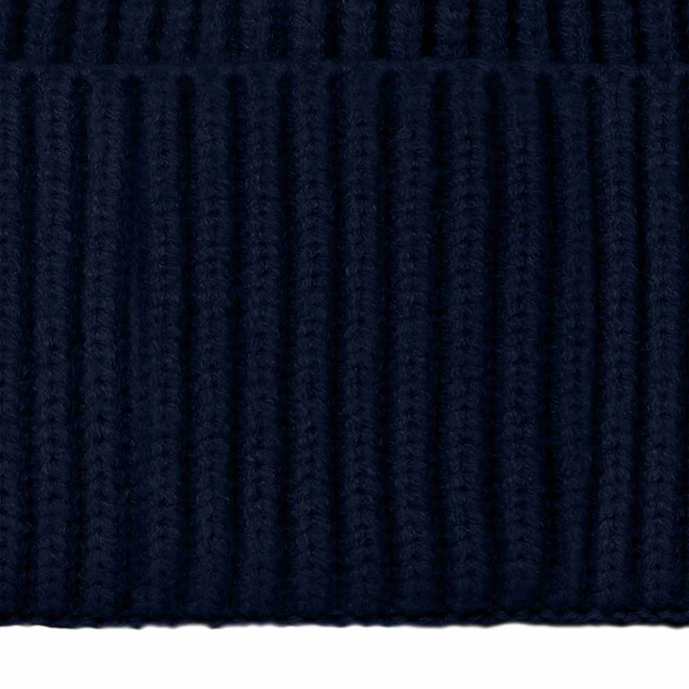 Dalix Embroidered Beanie Hat Knit Cap Cold Weather Womens in Navy Blue