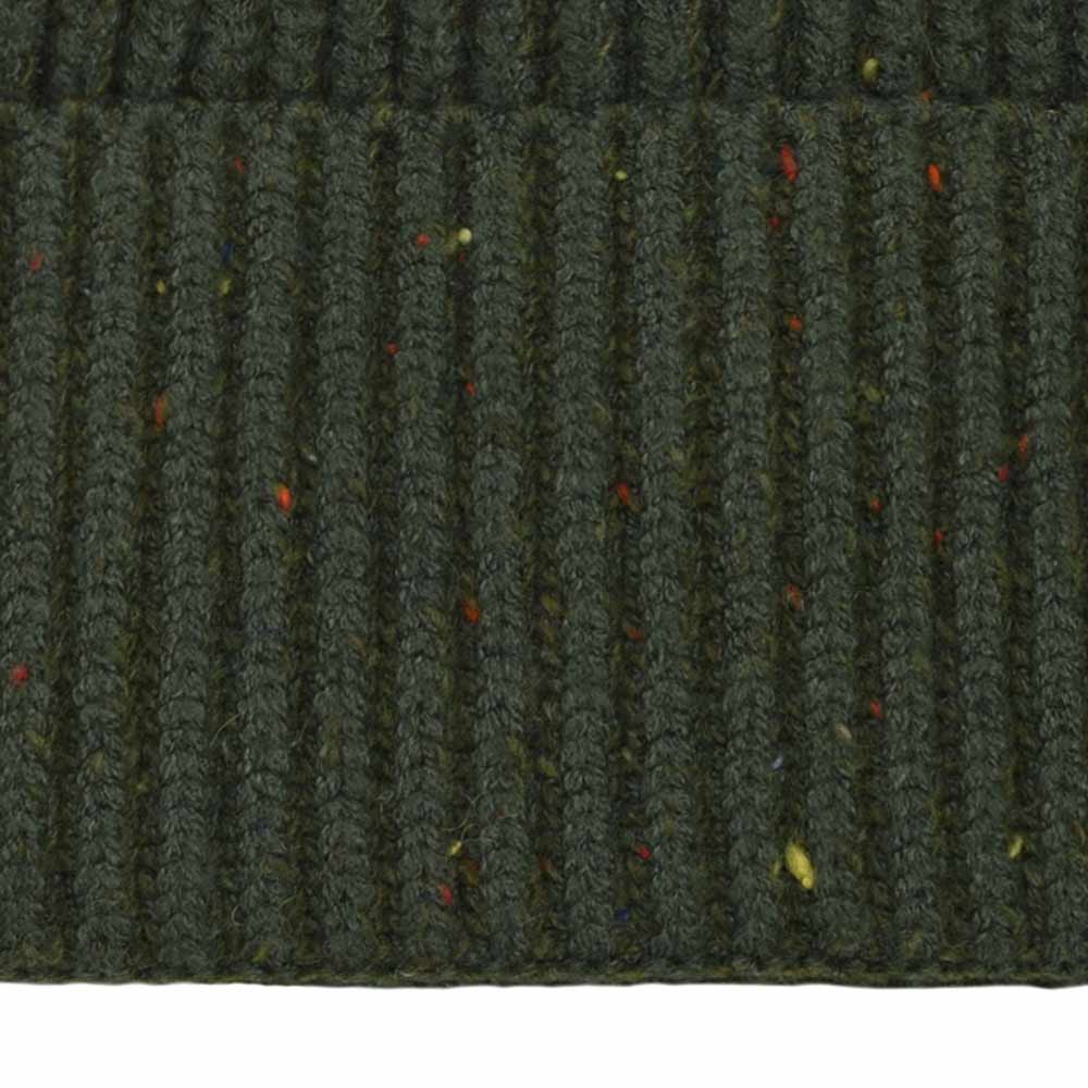 Dalix Embroidered Beanie Hat Knit Cap Cold Weather Womens in Olive