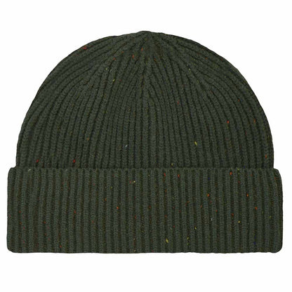 Dalix Embroidered Beanie Hat Knit Cap Cold Weather Womens in Olive