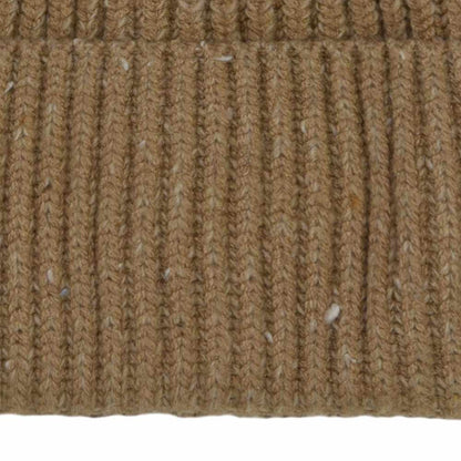 Dalix Embroidered Beanie Hat Knit Cap Cold Weather Womens in Tan