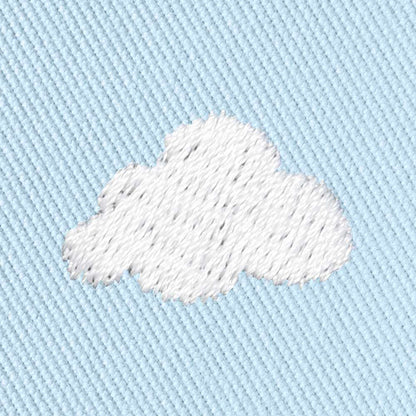 Dalix Lil Cloud Embroidered Cotton Cap Outdoor Bucket Hat Womens in Forever Blue L Large