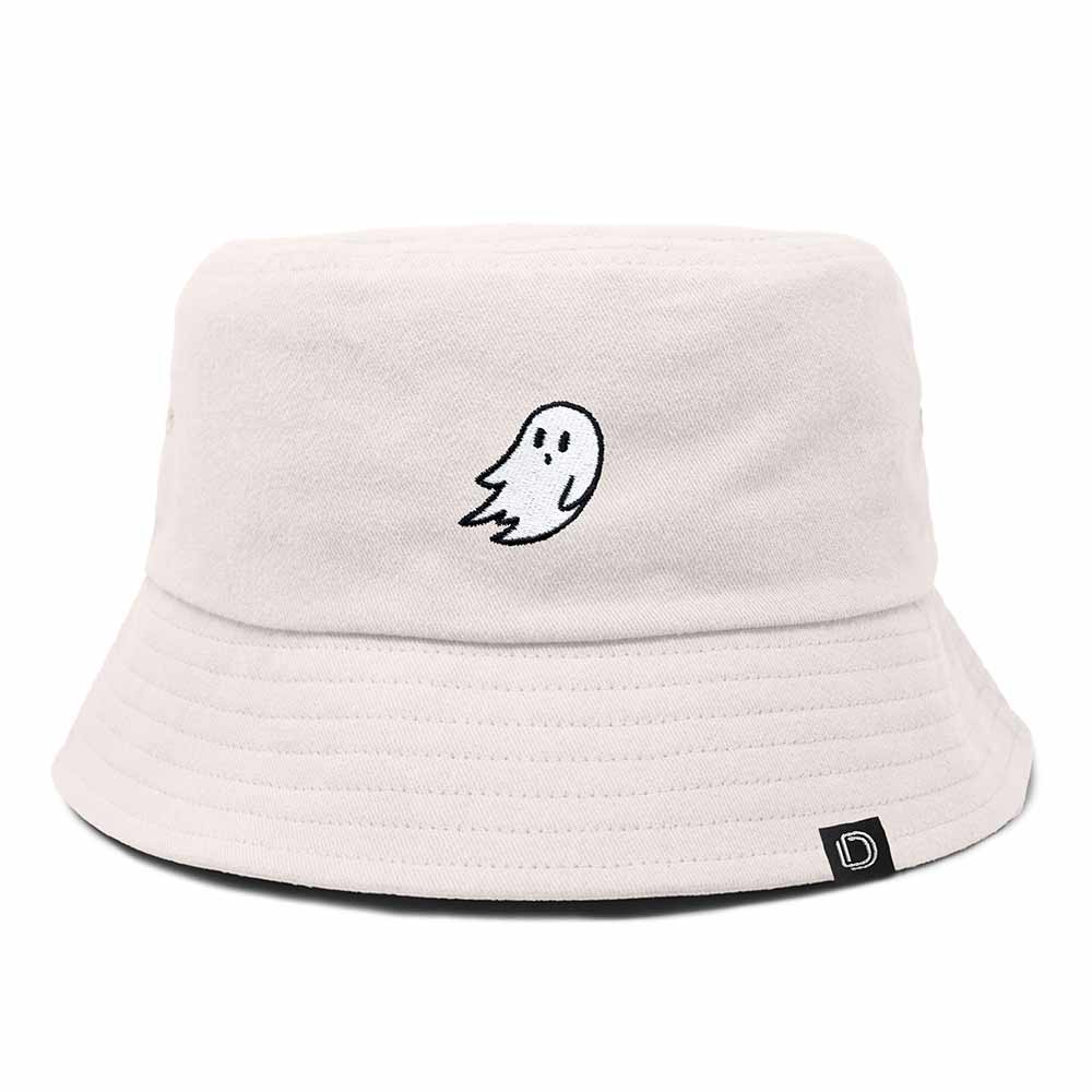 LONELY GHOST White Cotton Bucket Hat unisex LONELY GHOST | Accessories | Sold Lonely Ghost Bucket Hat  main image 2