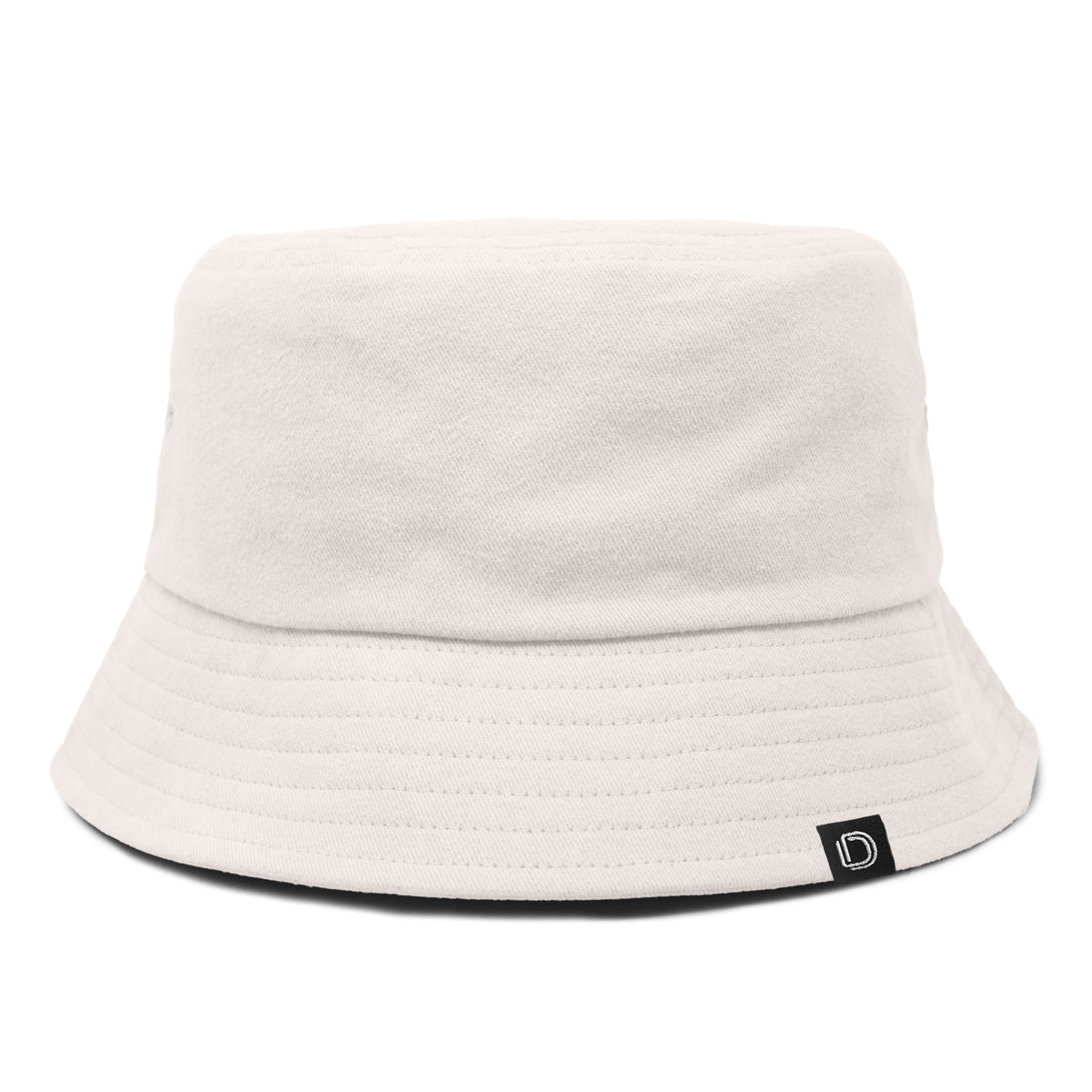 Bucket Hat Azalea by Alixx H White Yellow Buckle Stitches Cotton Poly one size Made by Minga | Unisex Crochet Multicolor Striped Fall  main image 3