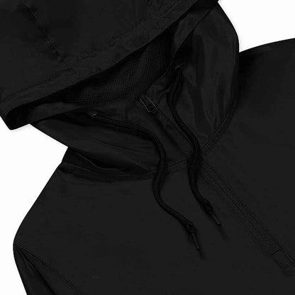 Dalix Womens Ghost Lightweight Pullover Windbreaker Casual Outdoor Jacket in Black XS X-Small