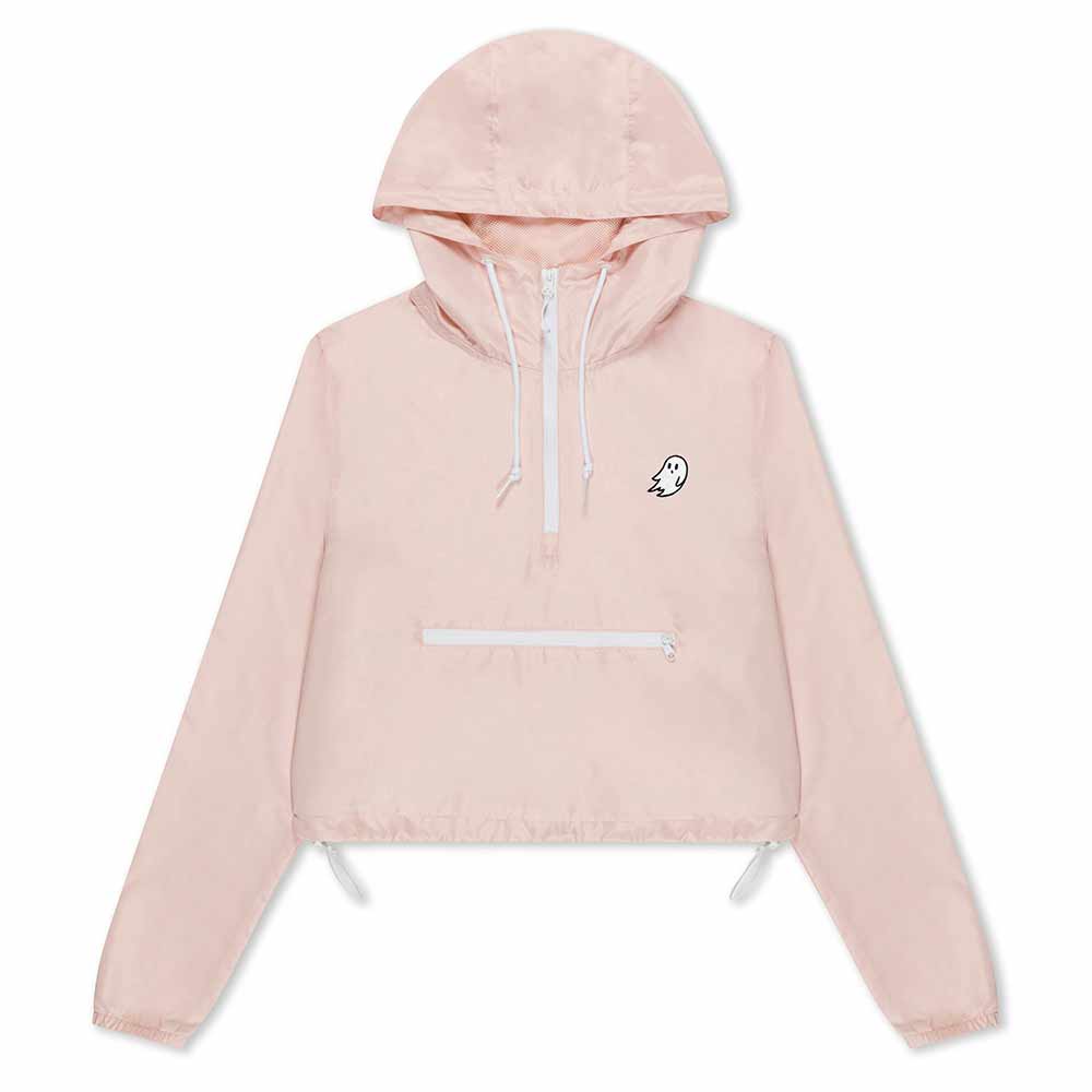 Dalix Womens Ghost Lightweight Pullover Windbreaker Casual Outdoor Jacket in Pink XS X-Small