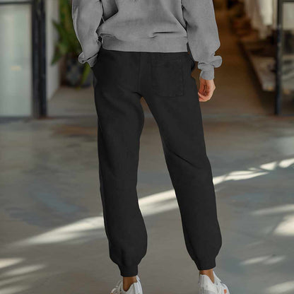 Dalix Butterfly Embroidered Washed Jogger Pant Soft Fleece Relaxed Fit Lounge Womens in Black 2XL XX-Large