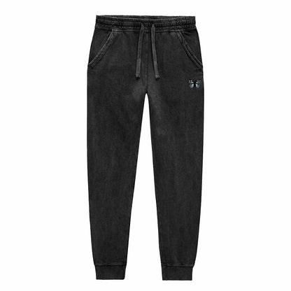 Dalix Womens Butterfly Midweight Fleece Washed Jogger Pant