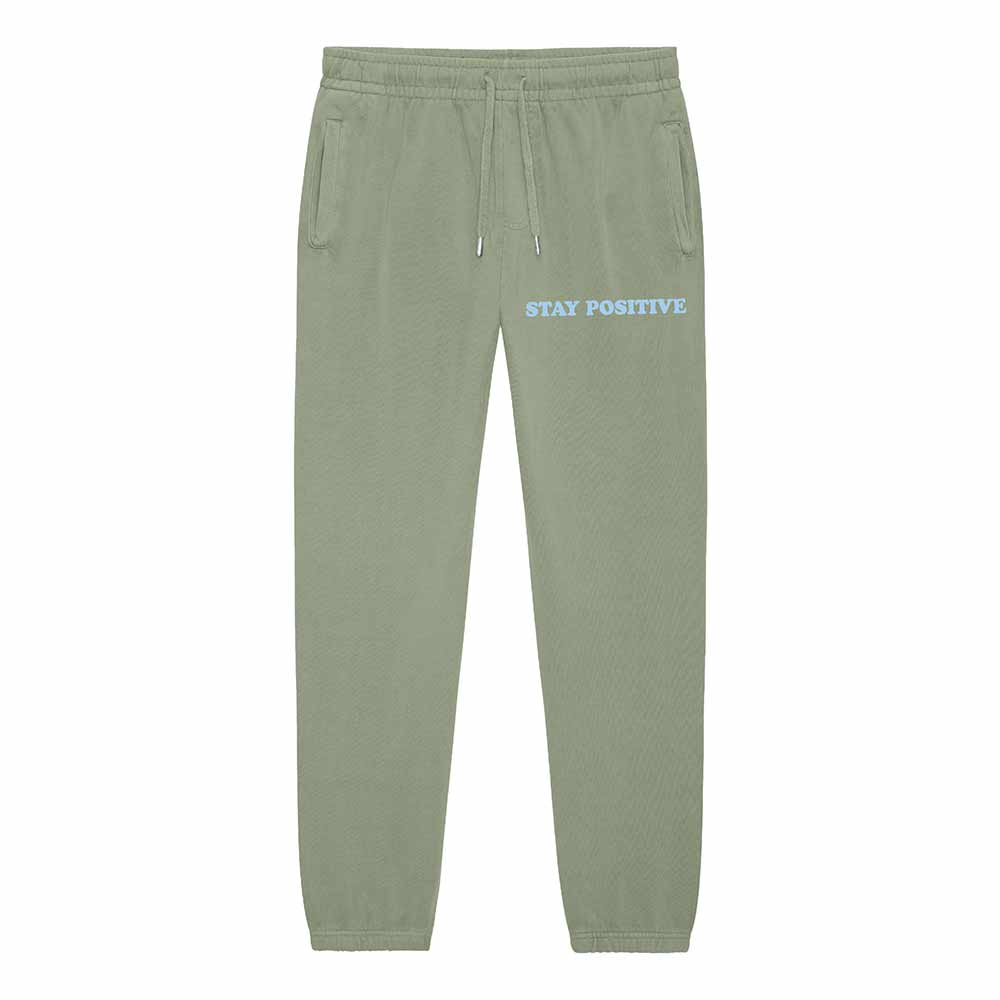 Dalix Stay Positive Ghost Sweatpant Soft Fleece Relaxed Fit Lounge Womens