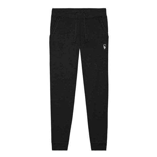 Dalix Astronaut Embroidered Jogger Pant Soft Fleece Relaxed Fit Lounge Mens in Black S Small