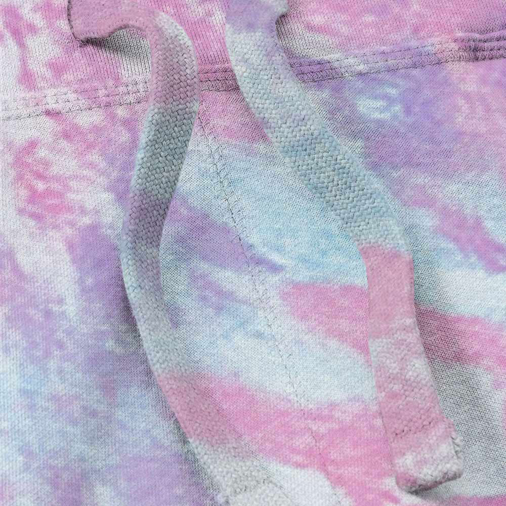 Dalix Ghost Tie Dye Fleece Jogger Pants Mens Cotton Blend Drawcord Ribbed Cuff Sweatpants Front Pockets in Cotton Clandy S Small