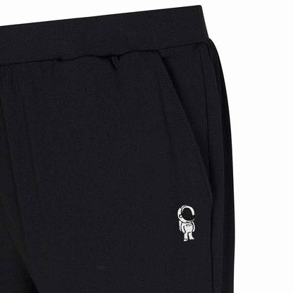 Dalix Mens Astronaut Jogger Pants Mid Rise Hidden Drawcords Slant Pockets Casual Athletic Sweatpants in Black S Small