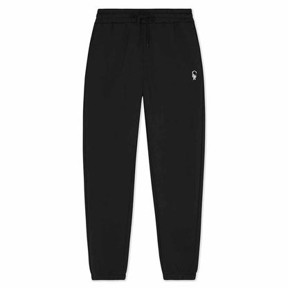 Dalix Astronaut Regular Midweight Fleece Track Pants with Elastic Waist and Cuffs Mens in Black S Small