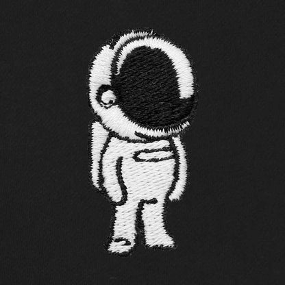 Dalix Astronaut Regular Midweight Fleece Track Pants with Elastic Waist and Cuffs Mens in Black S Small