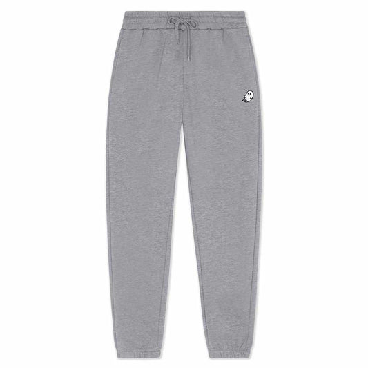 Dalix Ghost Regular Fleece Track Pants with Elastic Waist and Cuffs Mens in Athletic Heather S Small