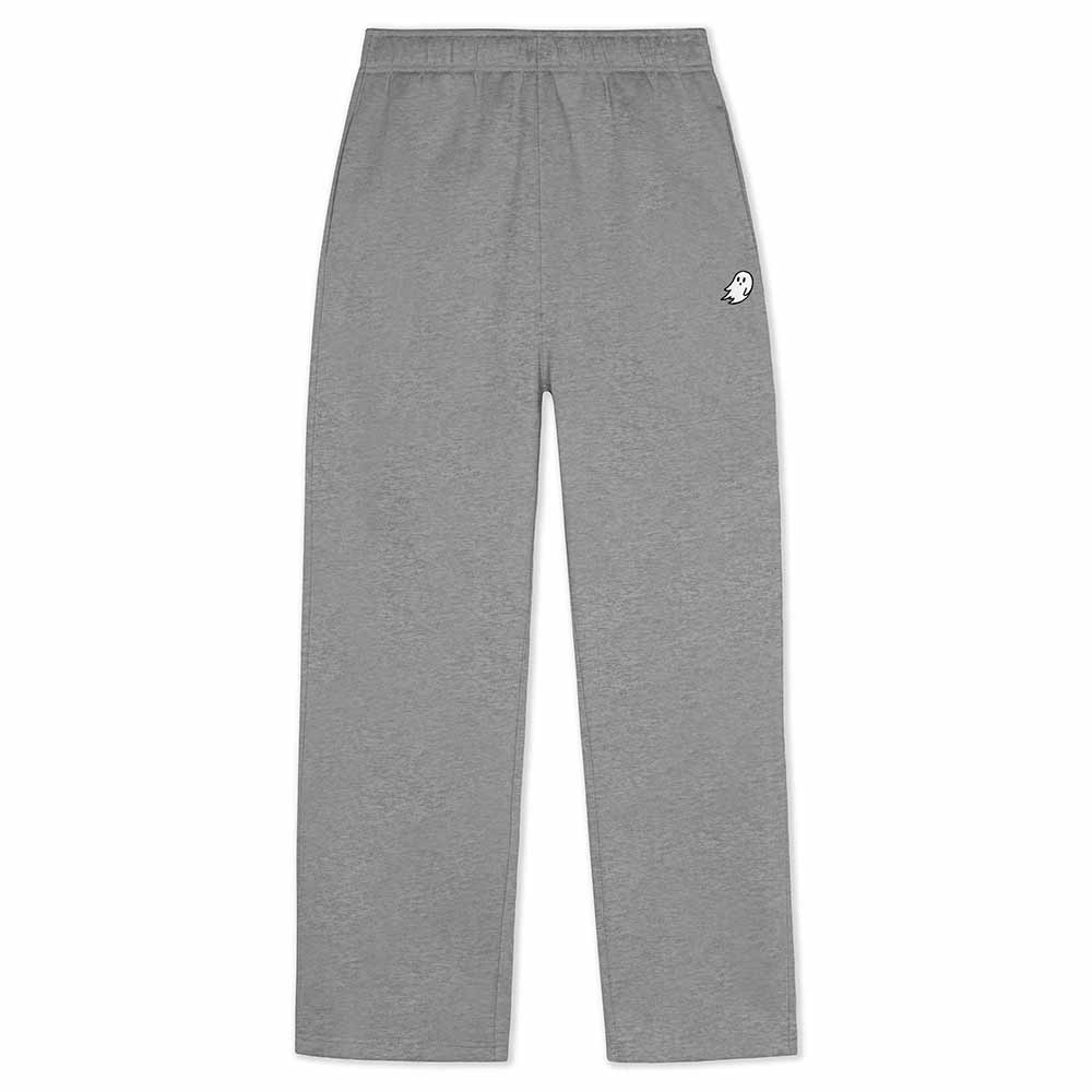 Dalix Ghost Relaxed Midweight Fleece Straight Leg Track Pants Mens in Athletic Heather S Small