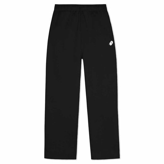 Dalix Ghost Relaxed Midweight Fleece Straight Leg Track Pants Mens in Black S Small
