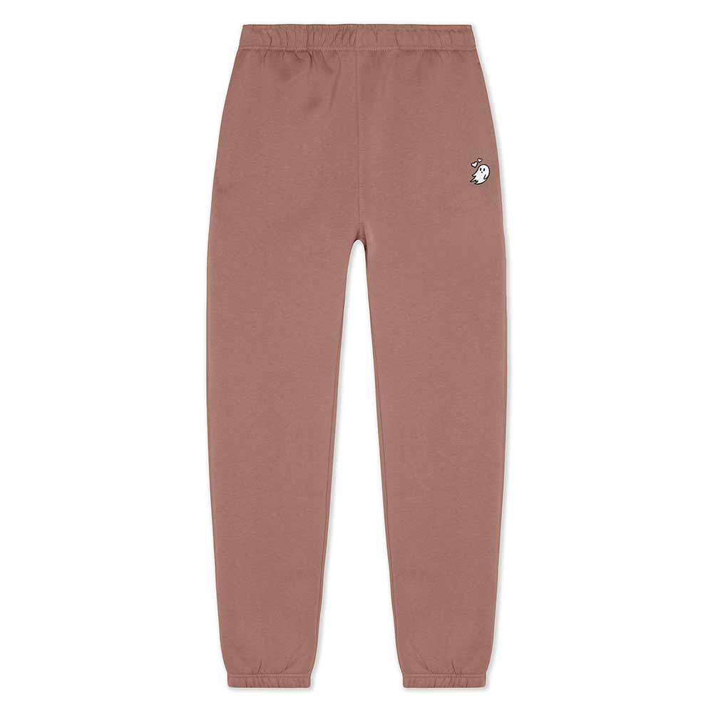 Dalix Heartly Ghost Midweight Relaxed Fleece Track Pants