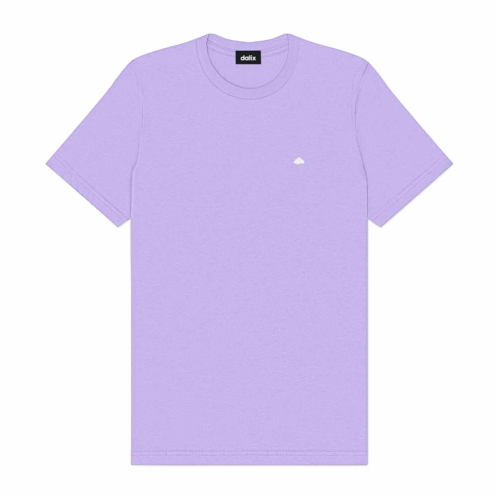 Dalix Lil Cloud Cotton Tee Short Sleeve Soft Jersey Shirt Mens in Lavender 2XL XX-Large