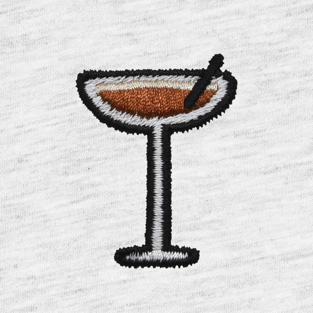 Dalix Coffee Martini Midweight Soft Tee Short Sleeve Cotton Shirt Summer Mens in Ash Gray 2XL XX-Large