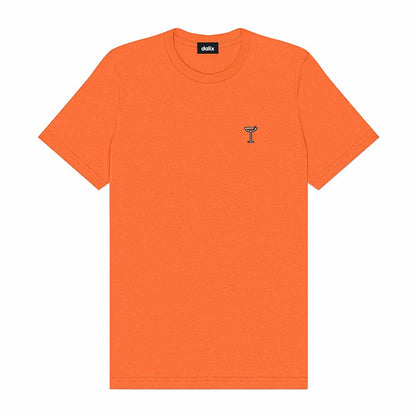 Dalix Coffee Martini Midweight Soft Tee Short Sleeve Cotton Shirt Summer Mens in Orange 2XL XX-Large