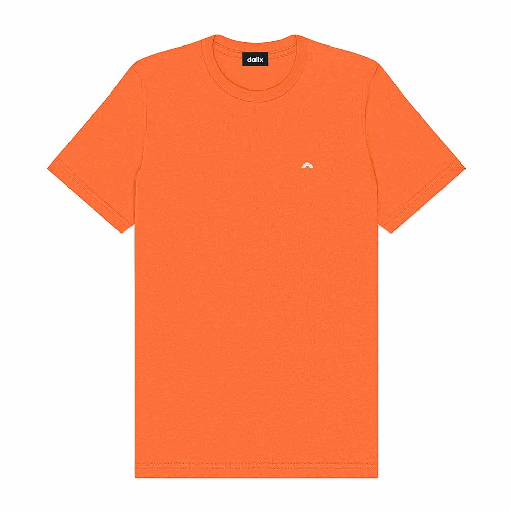 Dalix Lil Rainbow Cotton Tee Short Sleeve Soft Jersey Shirt Mens in Orange 2XL XX-Large