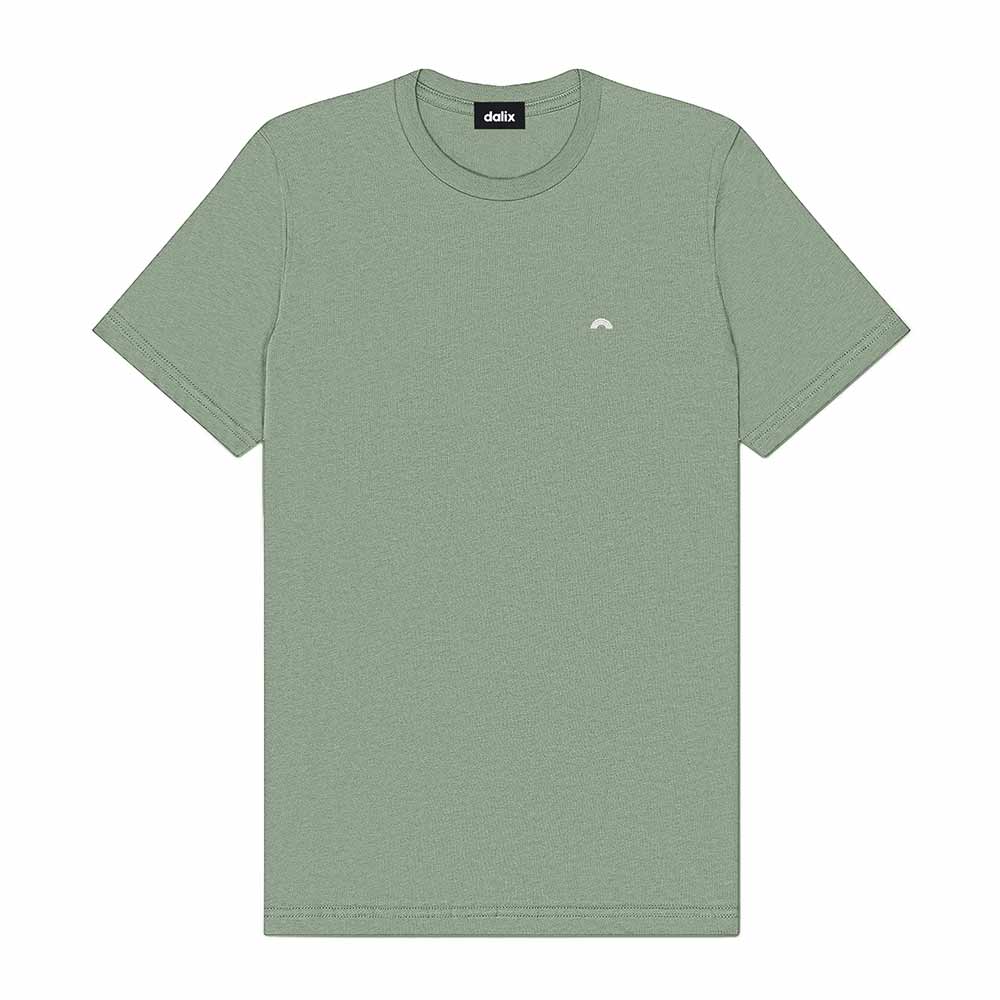 Dalix Lil Rainbow Cotton Tee Short Sleeve Soft Jersey Shirt Mens in Sage 2XL XX-Large
