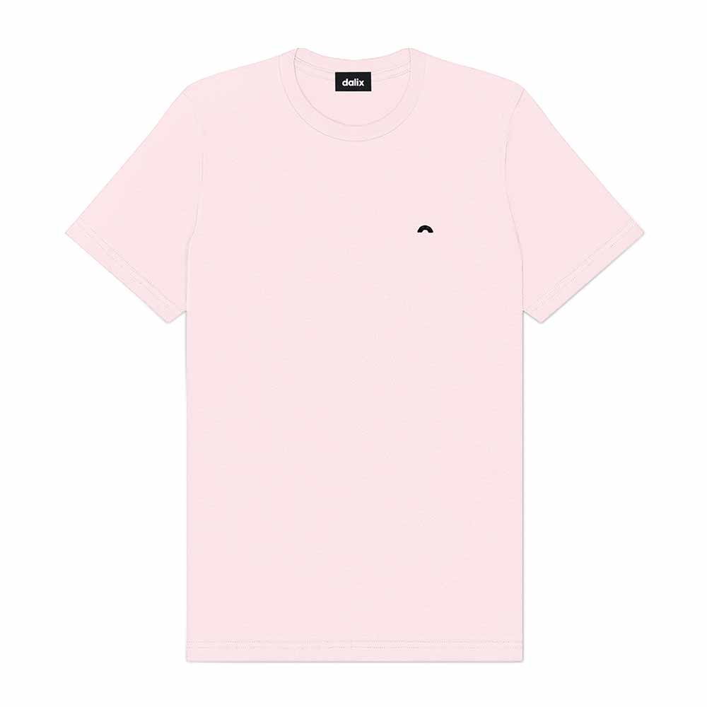 Dalix Lil Rainbow Cotton Tee Short Sleeve Soft Jersey Shirt Mens in Soft Pink 2XL XX-Large