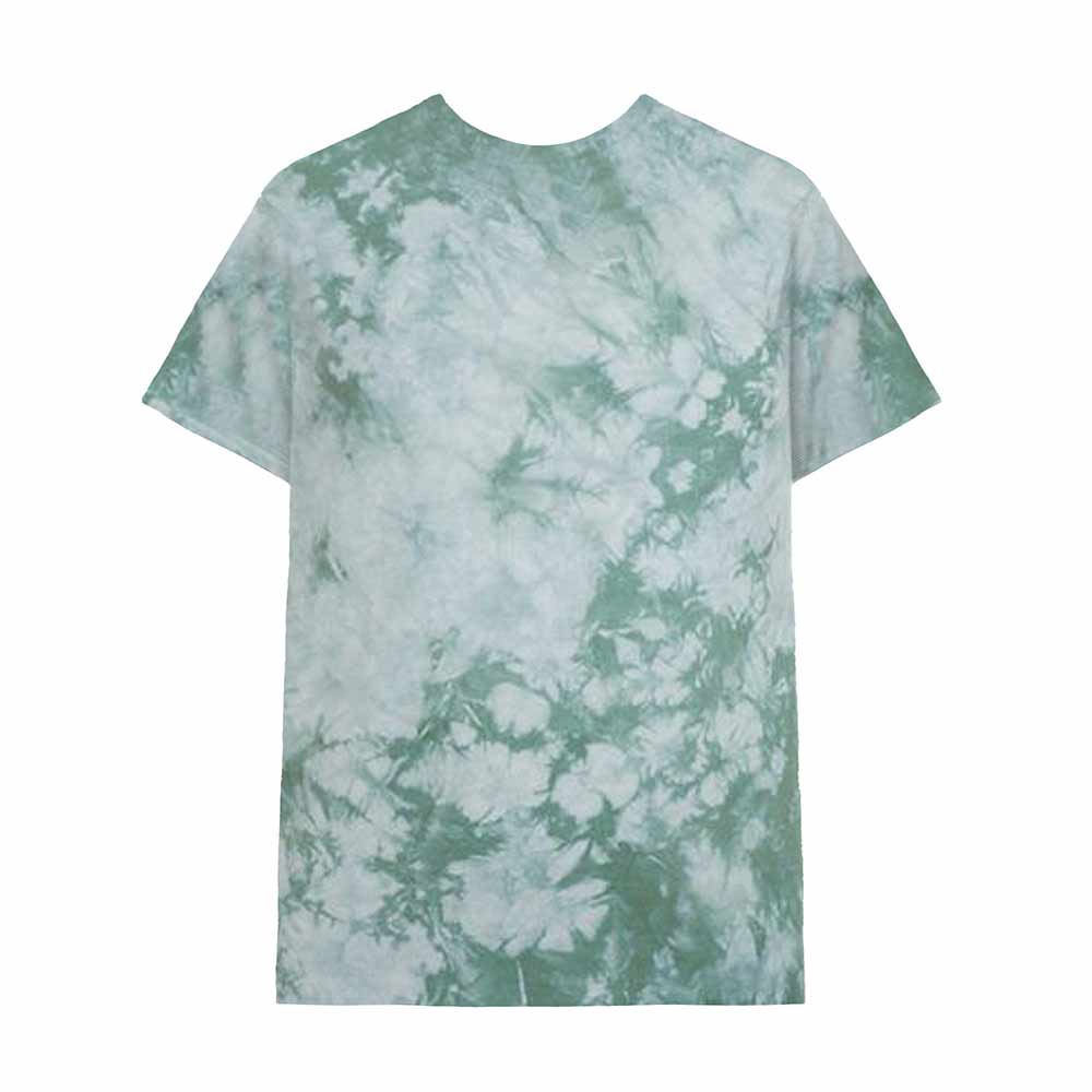 Dalix Ghost Embroidered Crystal Dye Short Sleeve Tee Lightweight Soft Cotton Shirt Mens in Dark Green 2XL XX-Large