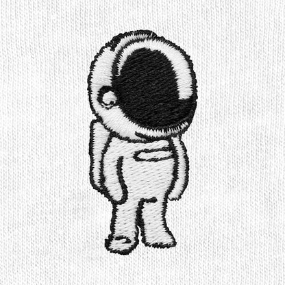 Dalix Astronaut Embroidered Muscle Tank Cotton Soft Outdoor Summer Mens in White 2XL XX-Large