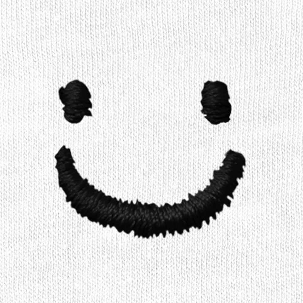 Dalix Lil Smile Embroidered Muscle Tank Cotton Soft Outdoor Summer Mens in White 2XL XX-Large