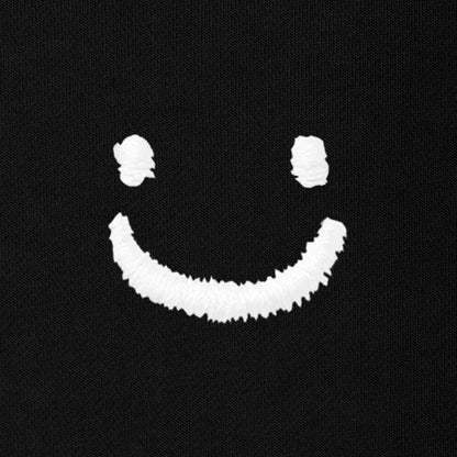 Dalix Lil Smile Heavyweight Pigment Dye Tee Short Sleeve Cotton Shirt Mens in Black 2XL XX-Large