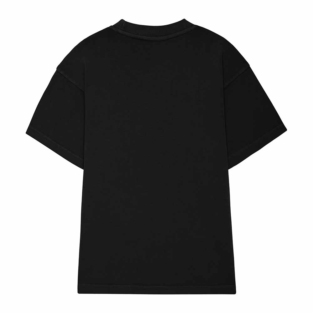 Dalix Lil Smile Heavyweight Pigment Dye Tee Short Sleeve Cotton Shirt Mens in Black 2XL XX-Large