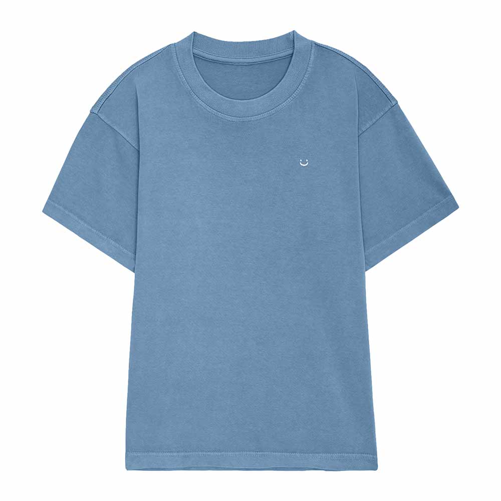 Dalix Mens Lil Smile Heavyweight Pigment Dye Tee