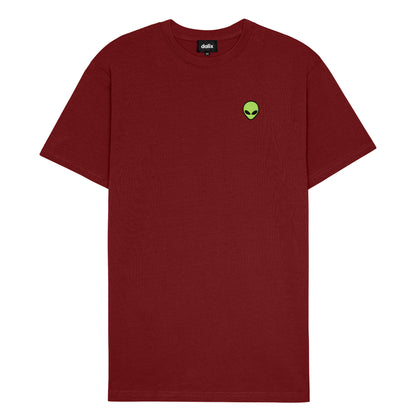 Dalix Alien Heavyweight Soft Tee Short Sleeve Cotton Shirt Mens in Brick Red 2XL XX-Large