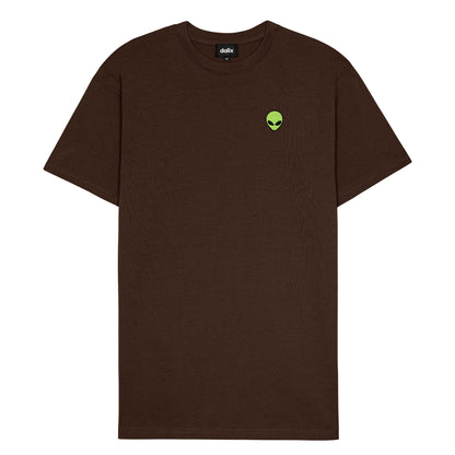Dalix Alien Heavyweight Soft Tee Short Sleeve Cotton Shirt Mens in Cacao 2XL XX-Large